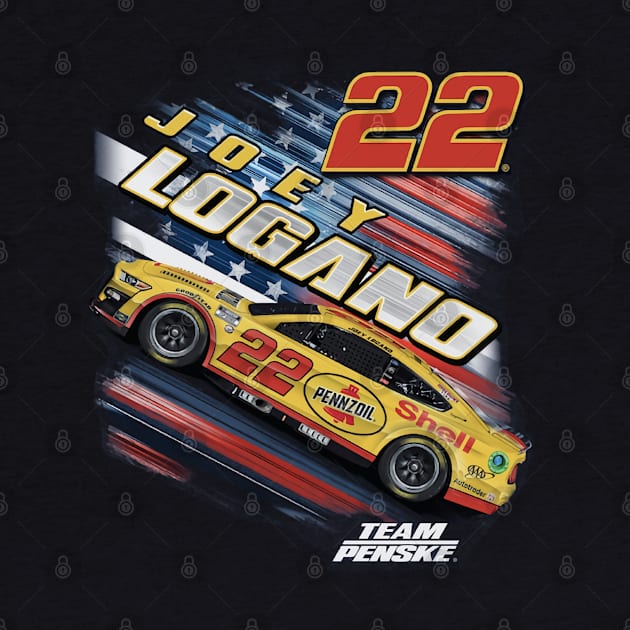 Joey Logano Patriotic by art.Hamdan